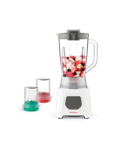 Moulinex Blendeo 2 Blender 450W, 1.5L Capacity, Zelkrom Blades, 220-240V, 50/60Hz - White - LM2B3127