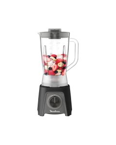 Moulinex Blendeo Blender With Grinder And Chopper 450W, 1.5L Capacity, Zelkrom Blades 2 Attachments - Black - LM2CR8M1
