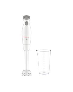 Moulinex Easychef Plastic Foot Hand Blender 450W, 800ml Capacity, 2 Speeds Settings, Ergonomic Handle With Textured Grip - White - DD45A127