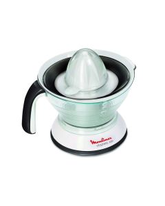 Moulinex Vita Press Daily Juicer 25W, 0.6L Capacity, Double Rotating Cone, Automatic On-Off, 2 Filters - White - PC300B27