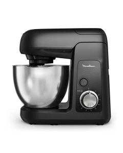 Moulinex Bake Partner Kitchen Machine 1100W 4.6L, Versatile Speed Settings, Powerful Motor, Spacious Mixing Bowl - Black - QA525827