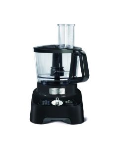 Moulinex DoubleForce Multifunction Food Processor 1000W, 3L Bowl Capacity With Lid, 2L Blender Capacity, 8 Attachments - Black - FP821827