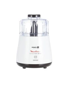 Moulinex Multi Moulinette 4 In 1 Chopper 1000W, 0.3L Capacity, Efficient And Powerful, Lightweight And Silent Motor, Easy To Use - White - DPA144