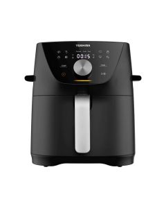Toshiba Menu-IQ Air Fryer 5.2L, Powerful 1600W Performance, Rapid Air Circulation Technology, 50–60Hz Frequency Support - Black - AF-52CPIURME(H)