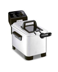 Moulinex Easy Pro Semi Professional Deep Fryer 3L, Powerful 2200W Heating Performance, Cool Zone Technology, Adjustable Temperature Control - Silver - AM333027