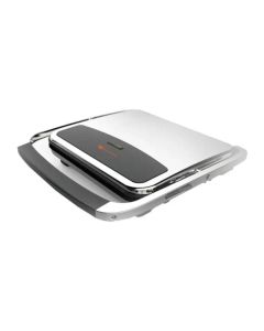 White-Westinghouse Healthy Contact Grill 2000W, Heavy-Duty Build Quality, Adjustable Temperature Control, Large Grill Surface Provides - Silver - GC1700-CB