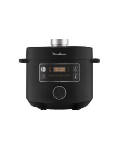 Moulinex Turbo Cuisine Fast Electric Pressure Cooker 5L, 10 Automatic Cooking Programs, Monitor Free Cooking - Black - CE753827