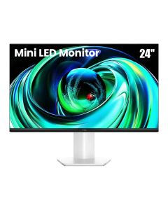 TCL Mini LED Monitor 24 Inch, 100Hz Native Refresh Rate, 450nits Peak Brightness, 92%DCI-P3 Wide Color Gamut - White - 24G54