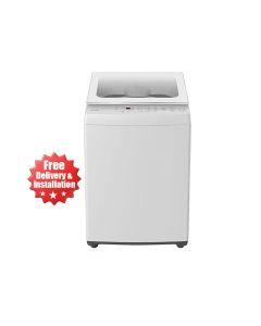 Toshiba Top Load Washing Machine 400W 8Kg, High-Speed Water Flow, Fuzzy Function, Tempered Glass Door - White - AW-M901BUPB(WW)