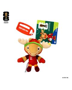 FIFA World Cup 2026 Official Licensed Product | JPFI - FIFA 4" Plush Mascot Canada Keychain|JPFI00003