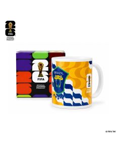 FIFA World Cup 2026 Official Licensed Product | Brazil FIFA 26 regular Ceramic Mugs|F26-MG-0002-BRA