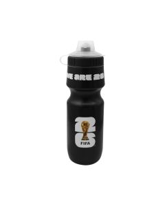 FIFA World Cup 2026 Official Licensed Product | Squeeze Water Bottle - Black|F26-BO-0002-B