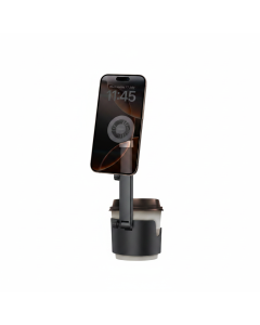 Moxedo Car Cup Grip Phone Holder with 360° Telescopic Arm, Magnetic Mount & Adjustable Design | Black - MX-CM075