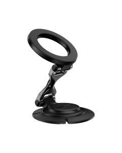 ACEFAST D64 Universal Magnetic Car Phone Holder, Strong Magnetic Mount, 360° Adjustable Dashboard & Air Vent Holder - Black