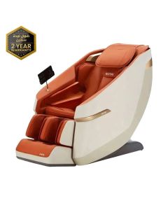 Rotai Jimny Massage Chair, 8D SL Track Full Body Massage, Zero Gravity Recline, Heat Therapy, Airbags, Foot Rollers, Voice & Bluetooth Control | Orange - A36