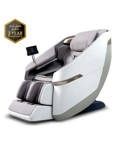 Rotai Jimny A36 Massage Chair with Full-Body Shiatsu, 12 Auto Programs, Zero Gravity, Carbon Fiber Heat Therapy & Built-In Speakers | Grey