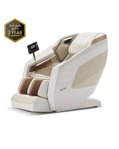 Rotai Massage Chair, 8D SL Track Rollers, 22 Auto Massage Modes, Zero Gravity Recline, Heat Therapy, Air Compression & Bluetooth Audio | Beige - M525 Pro