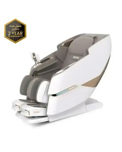 Rotai Massage Chair with 3D Dual Movement, AI Smart Massage, 22 Auto Programs, Hot Compress, Foot Roller & Air Cooling- White | A68MAX