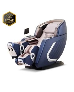 Rotai 8D SL-Track Massage Chair, Dual-Core 4D Rollers, 38 Airbags, Zero Gravity, Yoga Stretch, Heat Therapy, AI Voice & Bluetooth | Blue - A70 Max