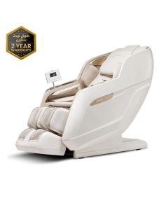 Rotai Royal Signature Massage Chair, AI Body Scan, 6 Massage Techniques, 22 Wellness Modes, Zero Gravity Recline, Heat Therapy & Voice Touch Control | White - RT5950