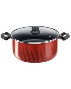 Tefal Tempo Flame Frypan, 30cm Non-Stick Aluminium Cookware, Thermo-Signal Heat Indicator, Gas & Electric Compatible - C3040783