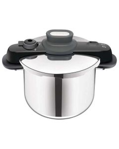 Tefal Secure 5 Pressure Cooker, 8L Stainless Steel Cooker, Induction Compatible, Secure Locking Lid, Fast Pressure Cooking - P3534446