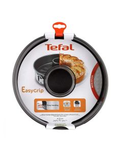 Tefal Easy Grip Gold Savarin Springform Cake Mould, 25cm Non-Stick Baking Pan, Removable Base, Durable Carbon Steel Bakeware - J1627845