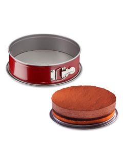 Tefal Deli Bake Springform Cake Mould, 23cm Non-Stick Baking Pan, Removable Base, Durable Carbon Steel Bakeware, Easy Release Design - J1641214