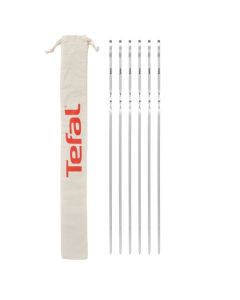 Tefal Tools & Gadgets Grilling Accessory Set, 6-Piece BBQ Tool Kit with Storage Bag, Stainless Steel Utensils - K185S734