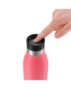 Tefal Bludrop Hydration Bottle, 0.5L Stainless Steel Insulated Water Bottle, Leakproof Full Coat Design, Pink -  N3110410