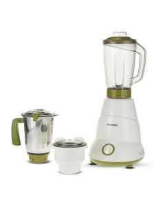 Daewoo Indian Mixer Grinder, 800W Copper Motor, High-Performance Kitchen Grinder - White | DMG 7501