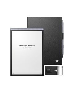 iFLYTEK AINOTE Air 2 Bundle 8.2" E Ink Digital Note-Taking Tablet, Wacom Stylus, 5 Pen Refills, Folio Case, Star Gray
