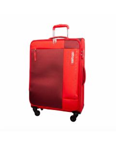 American Tourister Marina Softside Spinner Suitcase, Lightweight 100% Polyester Grey Travel Bag  TSA Combination Lock, Expandable
