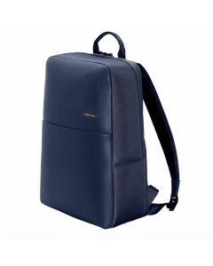 Mokobara 16L Premium Nylon Laptop Backpack - Water-Resistant Unisex Travel Bag with Vegan Leather  | Blue