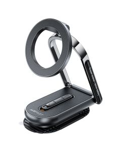 HOCO D54 Magnetic Car Phone Mount Holder, Strong Magnetic Grip, 360° Rotation, Dashboard & Air Vent Compatible, Universal - Black