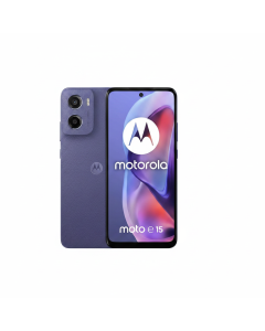 Motorola Moto E15 Dual-SIM 64GB - Unlocked 4G Smartphone in Fresh Lavender-Blue