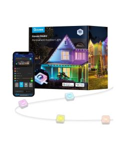 Govee Permanent Outdoor Lights 15M Smart LED Lighting – App Control, Scene Modes, Outdoor Smart Lighting System | Black – H705B