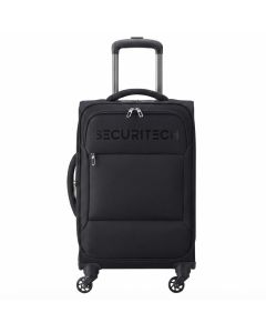 Delsey Vanguard Expandable 70cm Medium Trolley Bag - Durable Lightweight Double-Wheel, High-Quality Resilient Material, Securitech System | Black