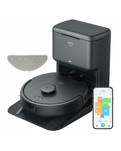 eufy L60 Hybrid Robot Vacuum & Mop, Smart Self-Empty Station, Anti-Tangle Technology, Powerful Suction, App Control