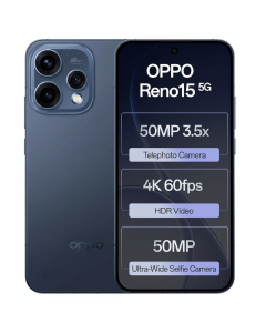Oppo RENO15 5G Smartphone, 12GB RAM, 512GB Storage, 6.59-Inch AMOLED Display, CPH2825-Twilight Blue