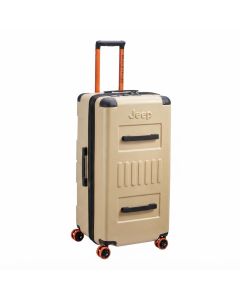Delsey JH002B 80cm Expandable Hardcase Check-In Luggage Trunk, 4 Double-Wheels, TSA Combination Lock | Warm Sand