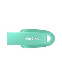 SanDisk Ultra Curve USB 3.2 Flash Drive 32GB with Up to 100MB/s Read Speed, Compact Capless Design, Keyring Loop & Plug-and-Play Storage | Green - 619659196653