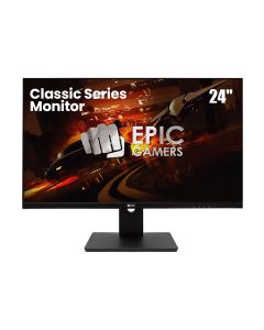 Epic Gamers 24" Classic Series Monitor – VA Panel, FHD Resolution, 75Hz Flat Display | Black – EG-24FCMM-B