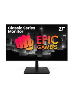 Epic Gamers 27" Classic Series Monitor – VA Panel, FHD Resolution, 75Hz Flat Display | Black – EG-27FCMM-B