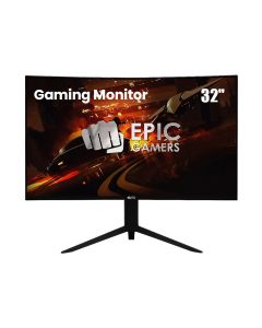 Epic Gamers 32" Curved Gaming Monitor – VA Panel, QHD Resolution, 240Hz Refresh Rate | Black – EG-32V2CGM