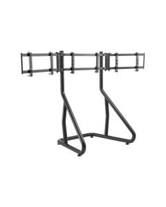 Epic Gamers Triple Monitor Stand – Fine Texture Triple Display Mount | Black – EG-TMS-B