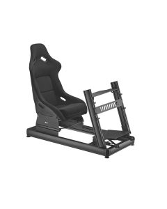 Epic Gamers Racing Simulator Cockpit – Sim Racing Frame for Wheel & Pedal Gaming Setup | Black – EG-RSC