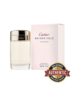 Cartier Baiser Vole Eau de Parfum 100ML - Lily Petals, Vanilla & Powdery Notes Elegant Floral Women's Fragrance | 3432240026750
