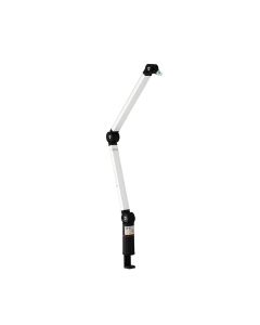 Thronmax Flex S5 Microphone Boom Arm Stand – Adjustable Boom Arm Desk Mount with Caster System | White – S5 Caster