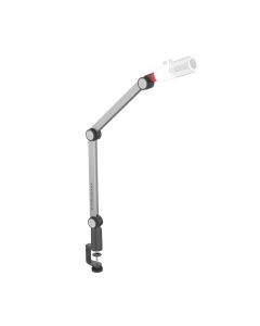 Thronmax Clamp-On Boom Stand – Microphone Boom Arm with Integrated USB Cable | Black – S1 Caster